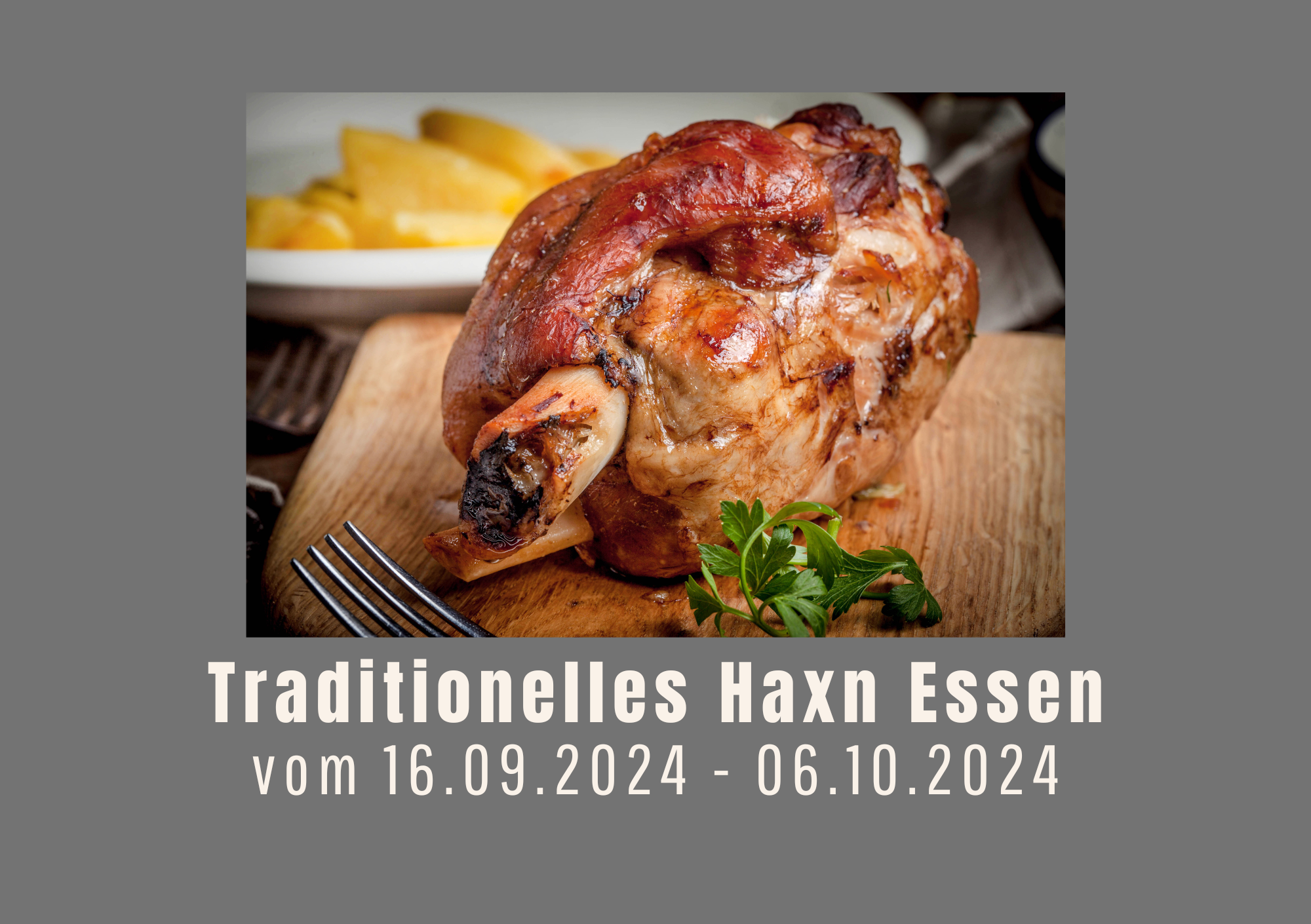 Traditionelles Haxn Essen